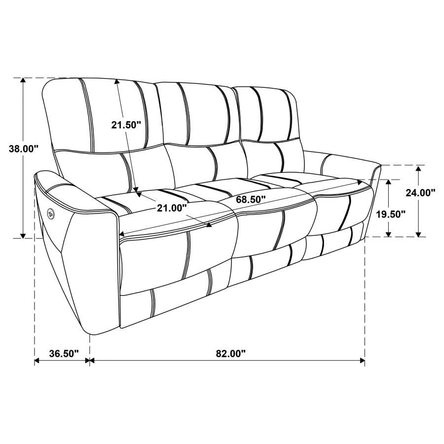 Greenfield - Upholstered Power Reclining Sofa Set