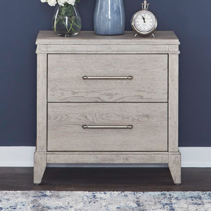 New Haven - Nightstand With Charging Station - White