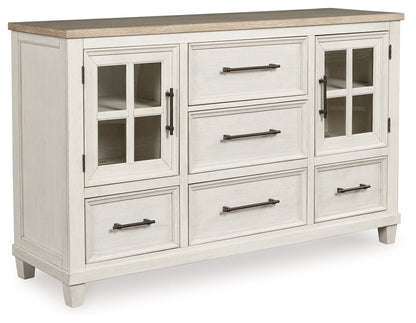 Shaybrock - Antique White / Brown - Dresser