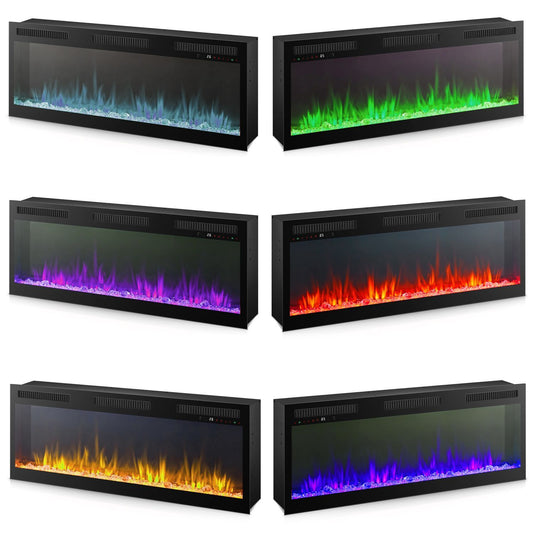 Fireplace TV Consoles - 50" Infinity Firebox - Black