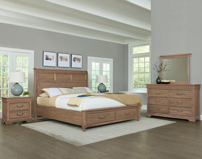 Vista - Sleigh Foot Storage Bed