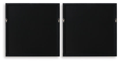 Downyard - Wall Art Set (Set of 2) - Black / Beige