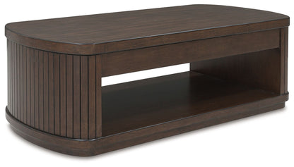 Korestone - Dark Brown - Lift Top Cocktail Table