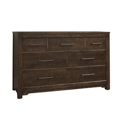 Crafted Cherry - 7 Drawers Dresser
