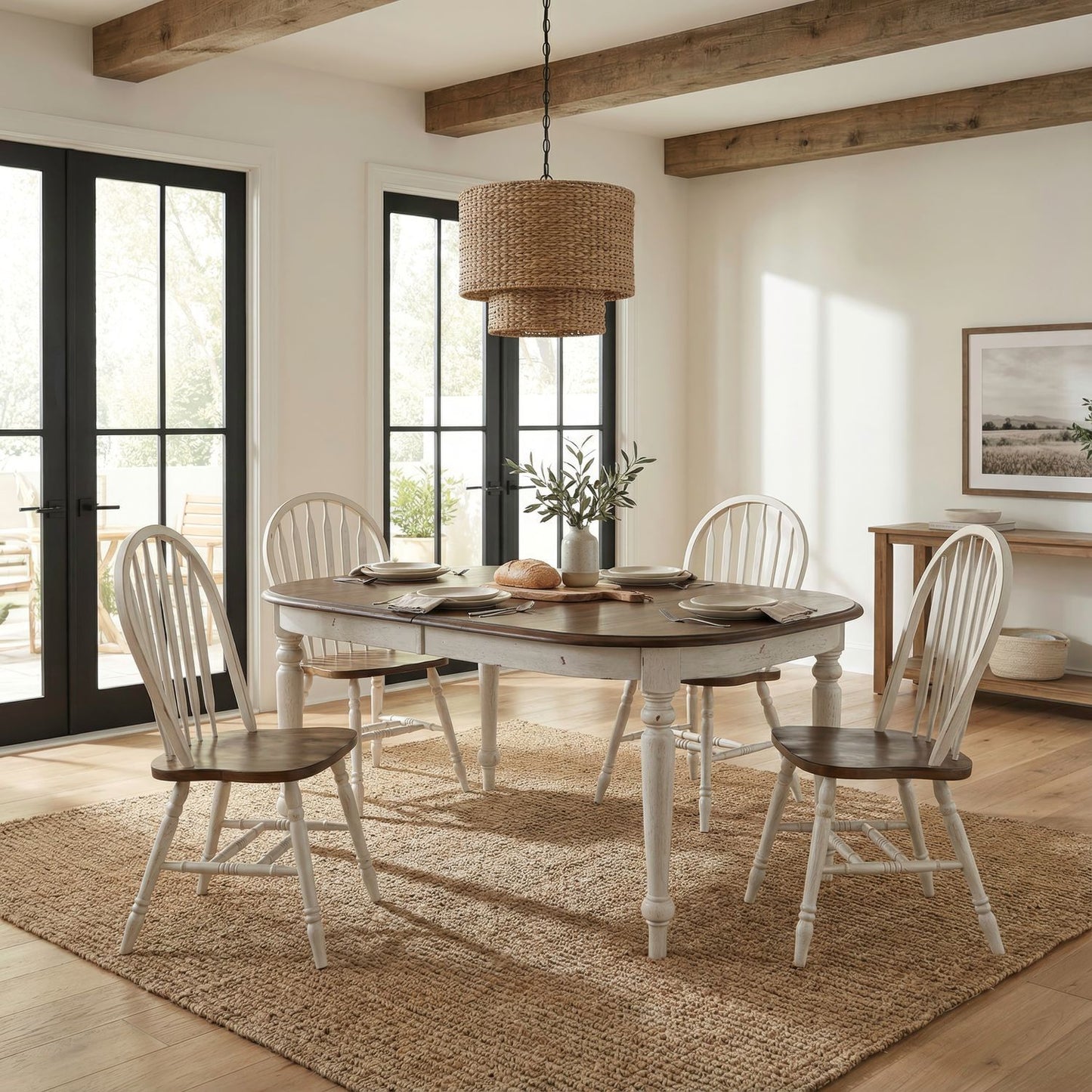 Carolina Crossing - Dining Room Leg Table Set