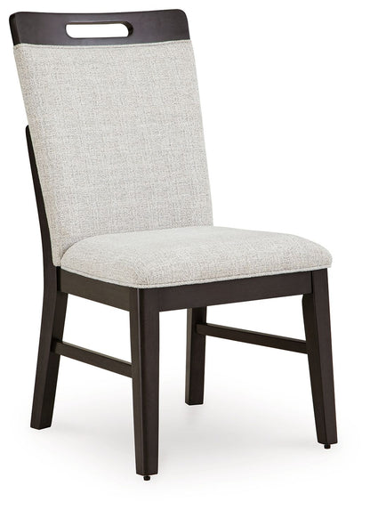 Neymorton - Light Gray / Brown - Dining Upholstered Side Chair (Set of 2)