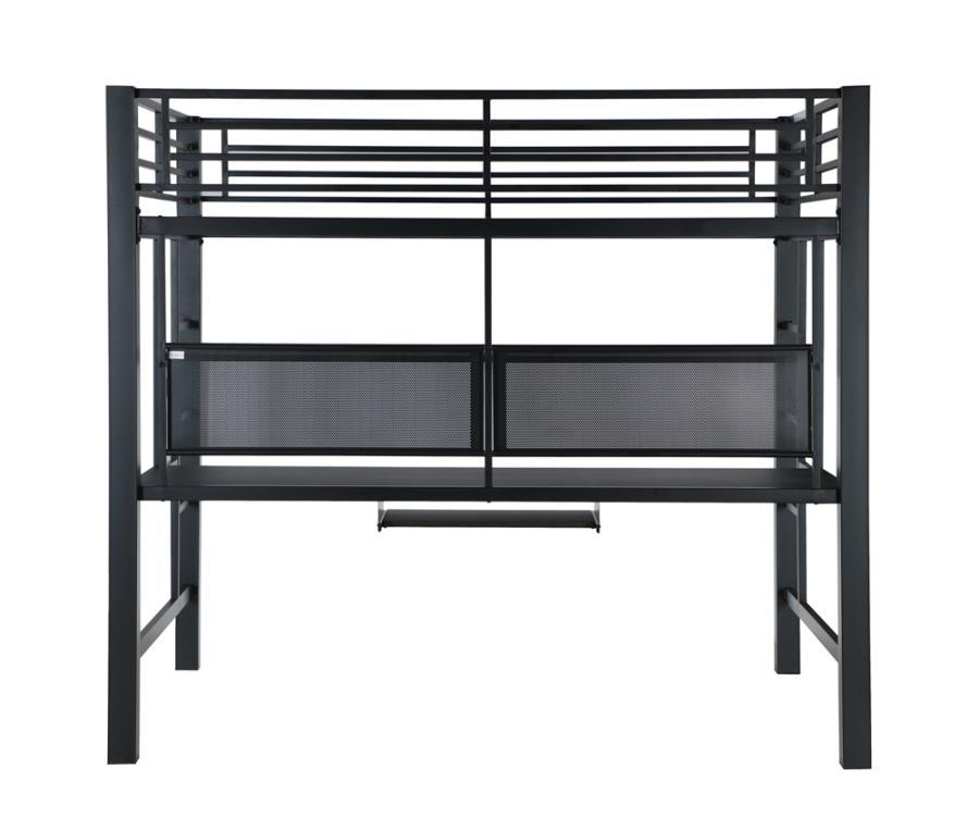 Avalon - Full Workstation Loft Bed - Black