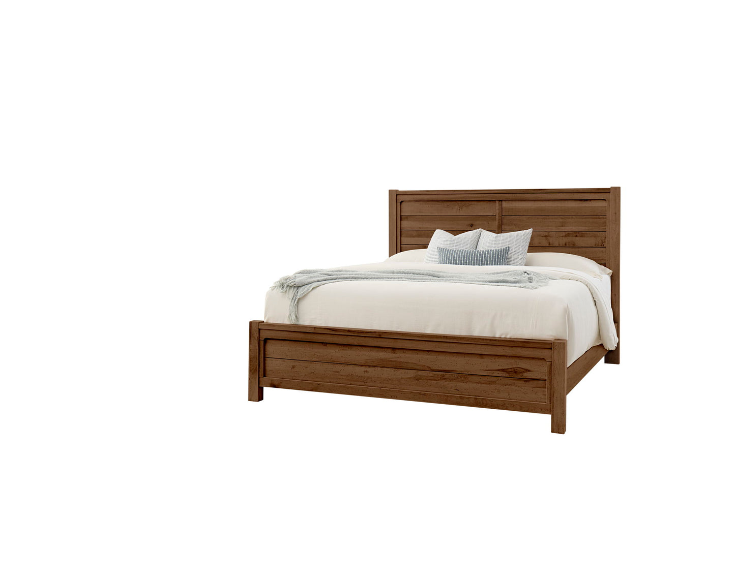 Cool Rustic - California King Plank Bed - Amber