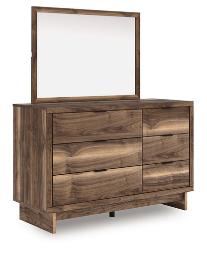 Chirason - 3 Pc. - Full Panel Storage Bed, Dresser And Mirror - Brown