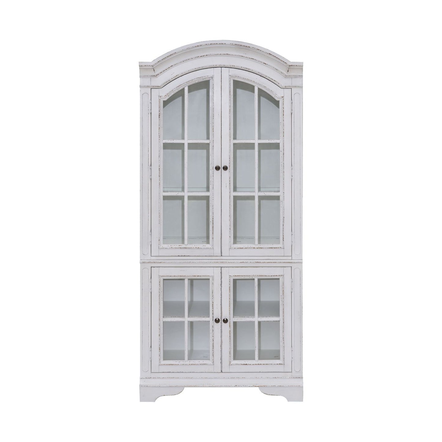 Magnolia Manor - Display Cabinet - Antique White / Weathered Bark