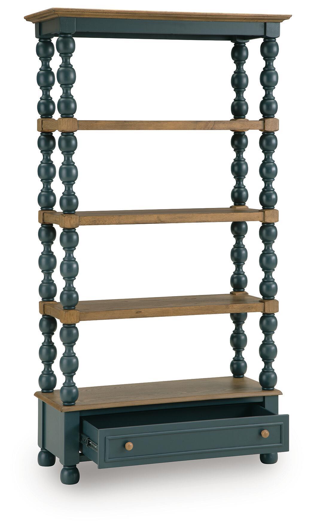 Finnworth - Bookcase - Blue / Brown