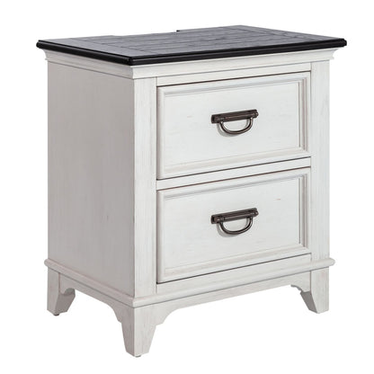 Allyson Park - 2 Drawer Nightstand With Charging Station - White