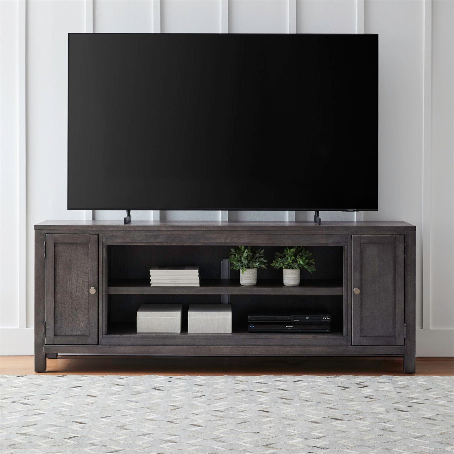 Fireplace TV Consoles - 78" Fireplace TV Console FTS - Dark Brown