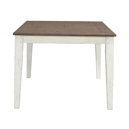 Al Fresco - Rectangular Leg Table - Graphite / Whitestone