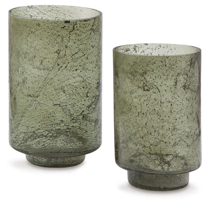 Clarkton - Candle Holder Set (Set of 2) - Green