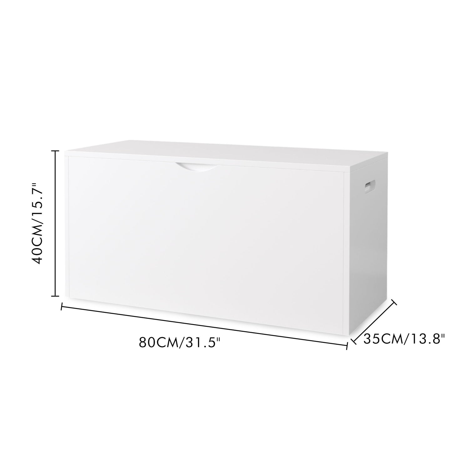 Toy Storage Organizer With Rolling Drawer, Chest With Wheels, Large Pull Out Bin For Nursery - White