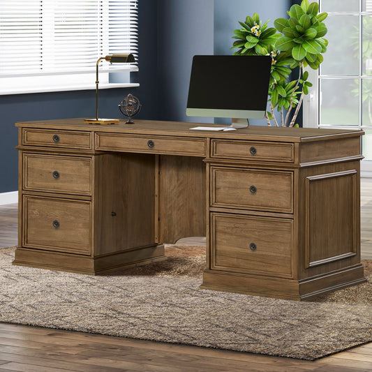 Reynolda - Jr Executive Desk - Camel Beige