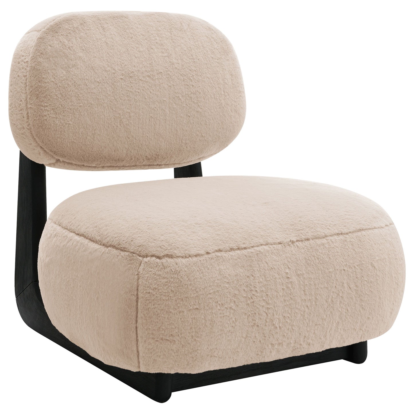 Duffie - Upholstered Armless Accent Chair - Camel