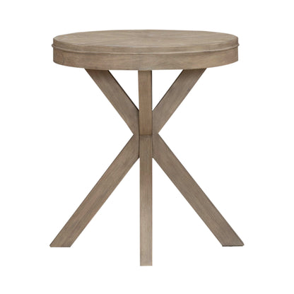 Brentwood - Round End Table - Sandstone