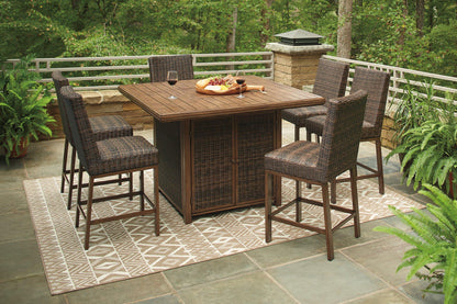 Paradise Trail Outdoor Bar Table Set