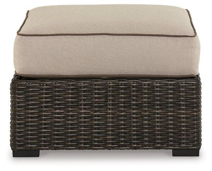 Coastline Bay Outdoor Ottoman with Cushion