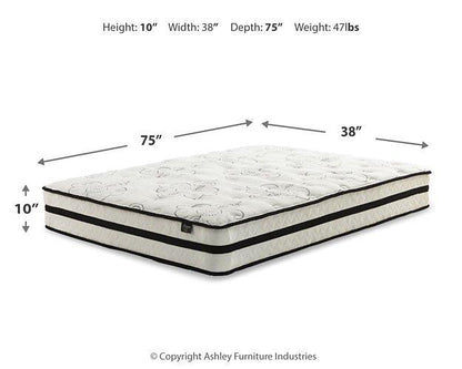 Chime 10 Inch Hybrid 10 Inch Mattress and Pillow