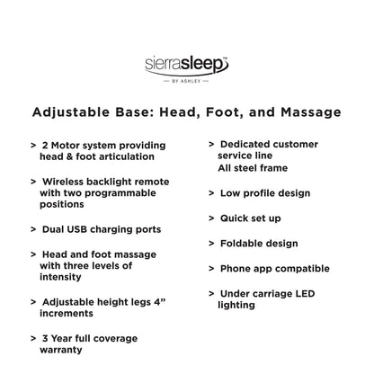 Head-Foot Model Better Extra Long Adjustable Base (2 Required)