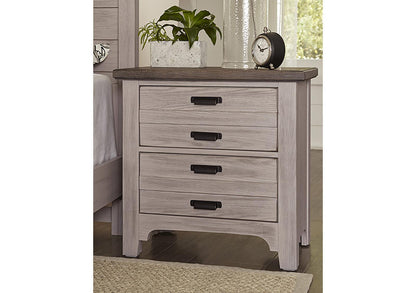 Vaughan-Bassett Bungalow 2 Drawer Nightstand in Dover