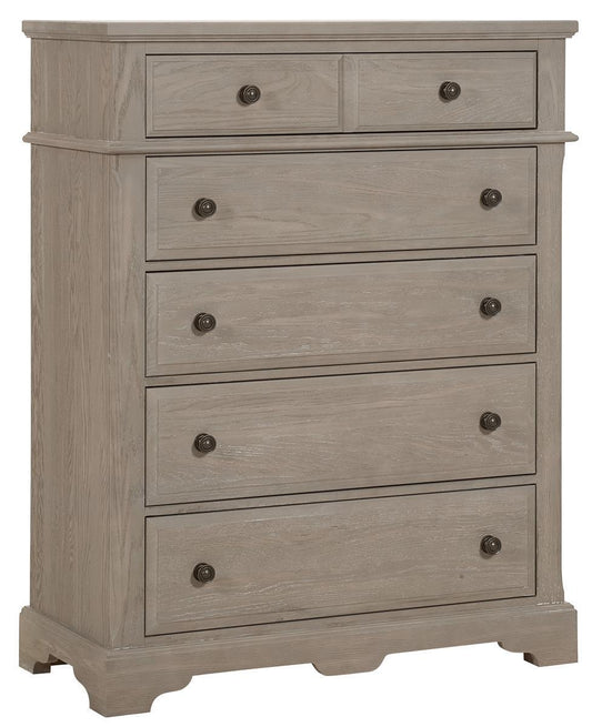 Vaughan-Bassett Heritage 5 Drawer Chest in Greystone image