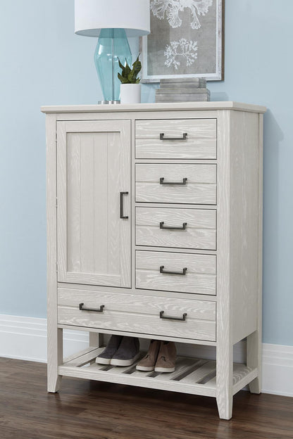 Vaughan-Bassett Passageways Oyster Grey Door Chest in Oyster Grey