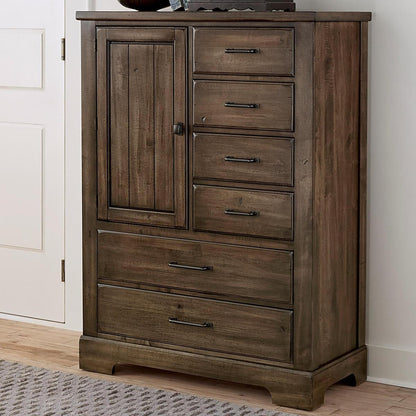 Vaughan-Bassett Cool Rustic Standing Chest in Mink