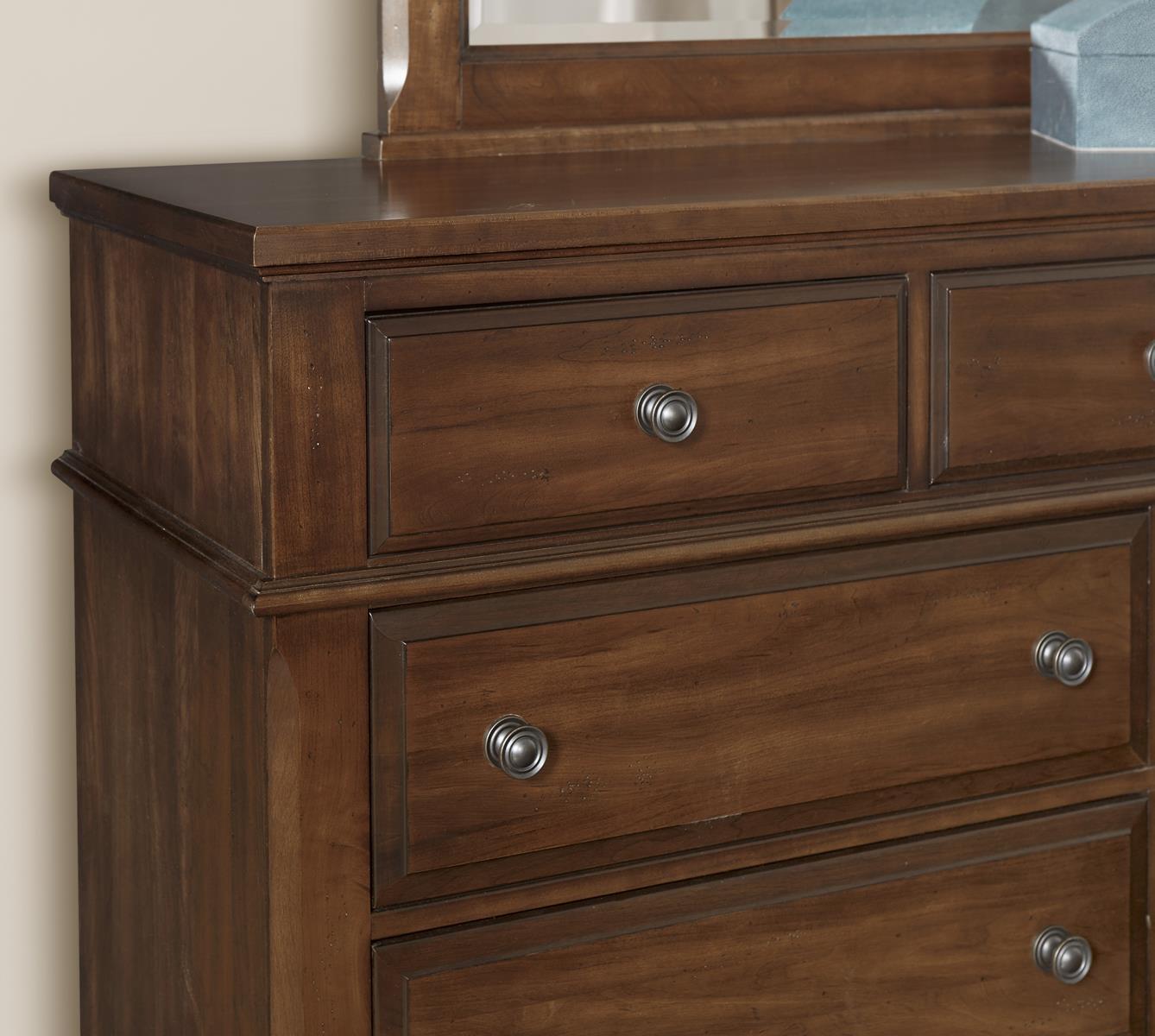 Vaughan-Bassett Heritage 9 Drawer Bureau in Amish Cherry