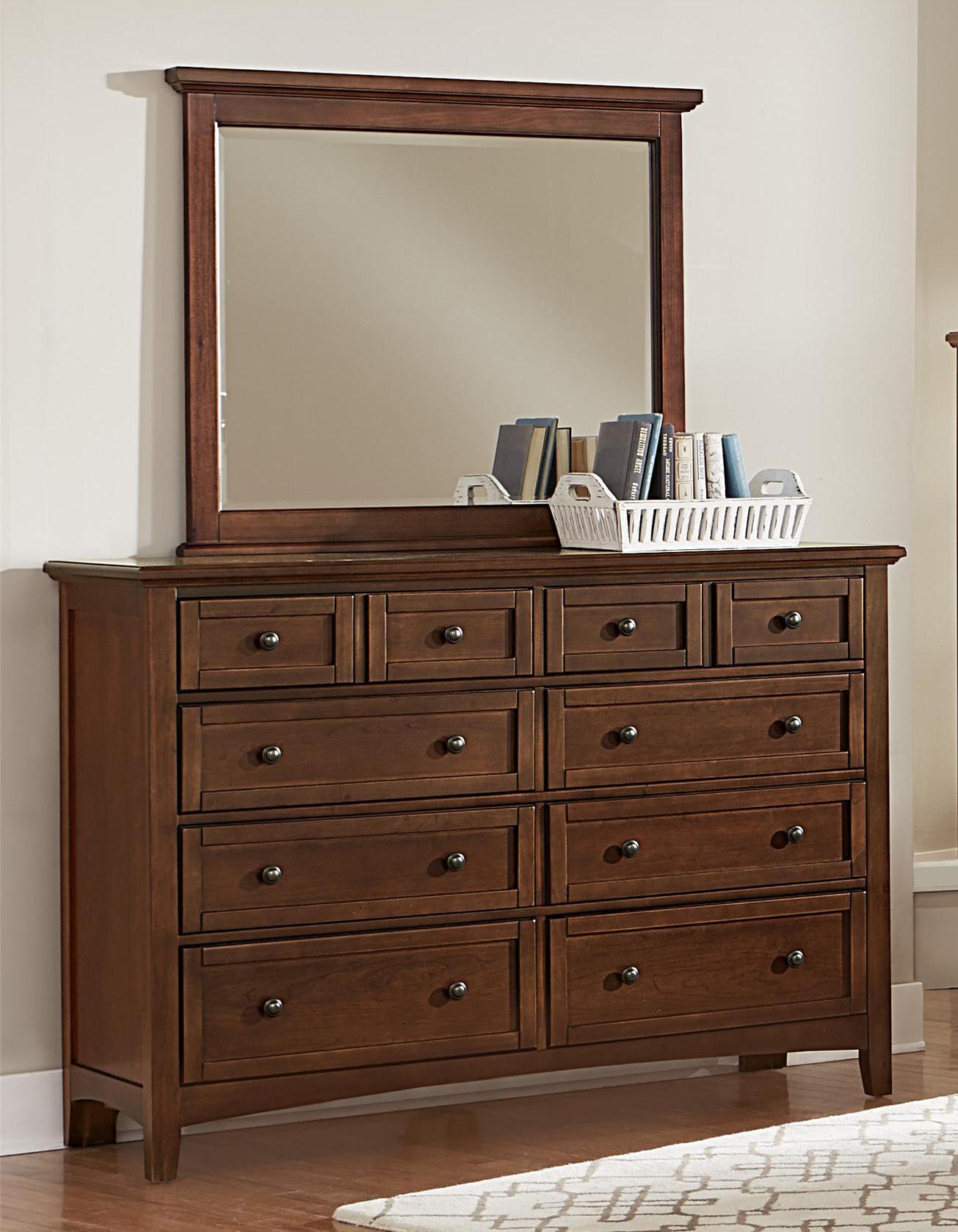 Vaughan-Basset Bonanza Landscape Mirror in Cherry