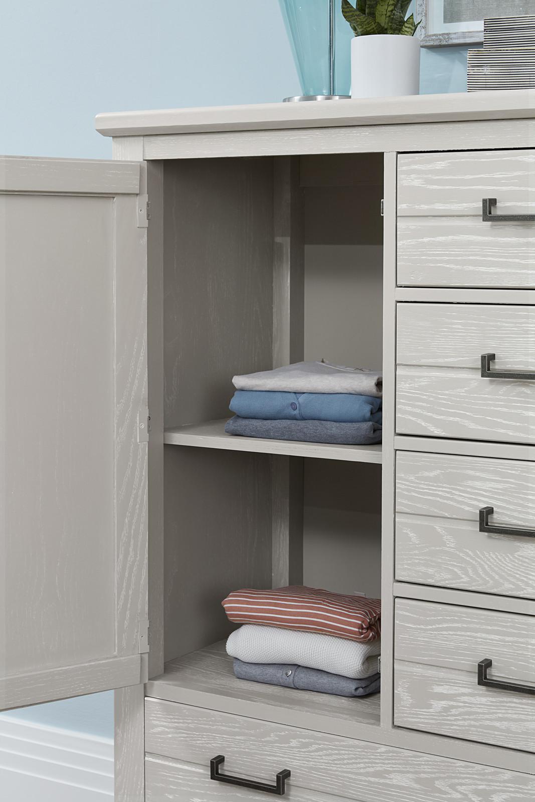 Vaughan-Bassett Passageways Oyster Grey Door Chest in Oyster Grey