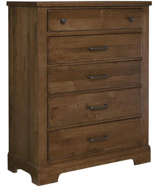 Vaughan-Bassett Cool Rustic 5 Drawer Chest in Amber image