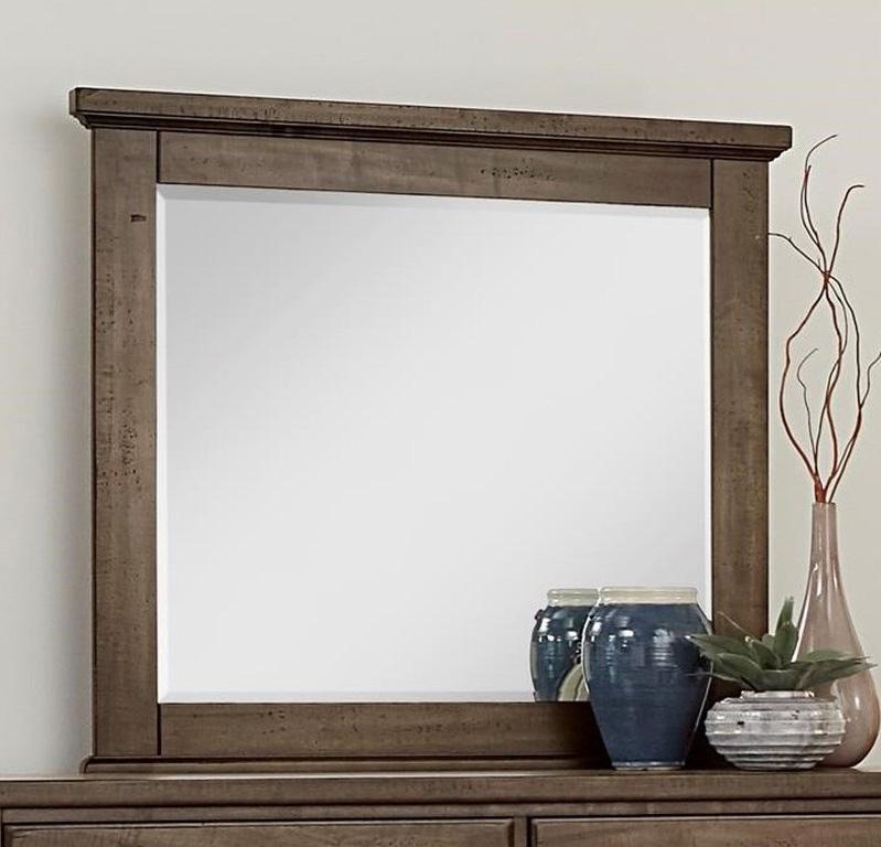 Vaughan-Bassett Cool Rustic Landscape Mirror in Mink