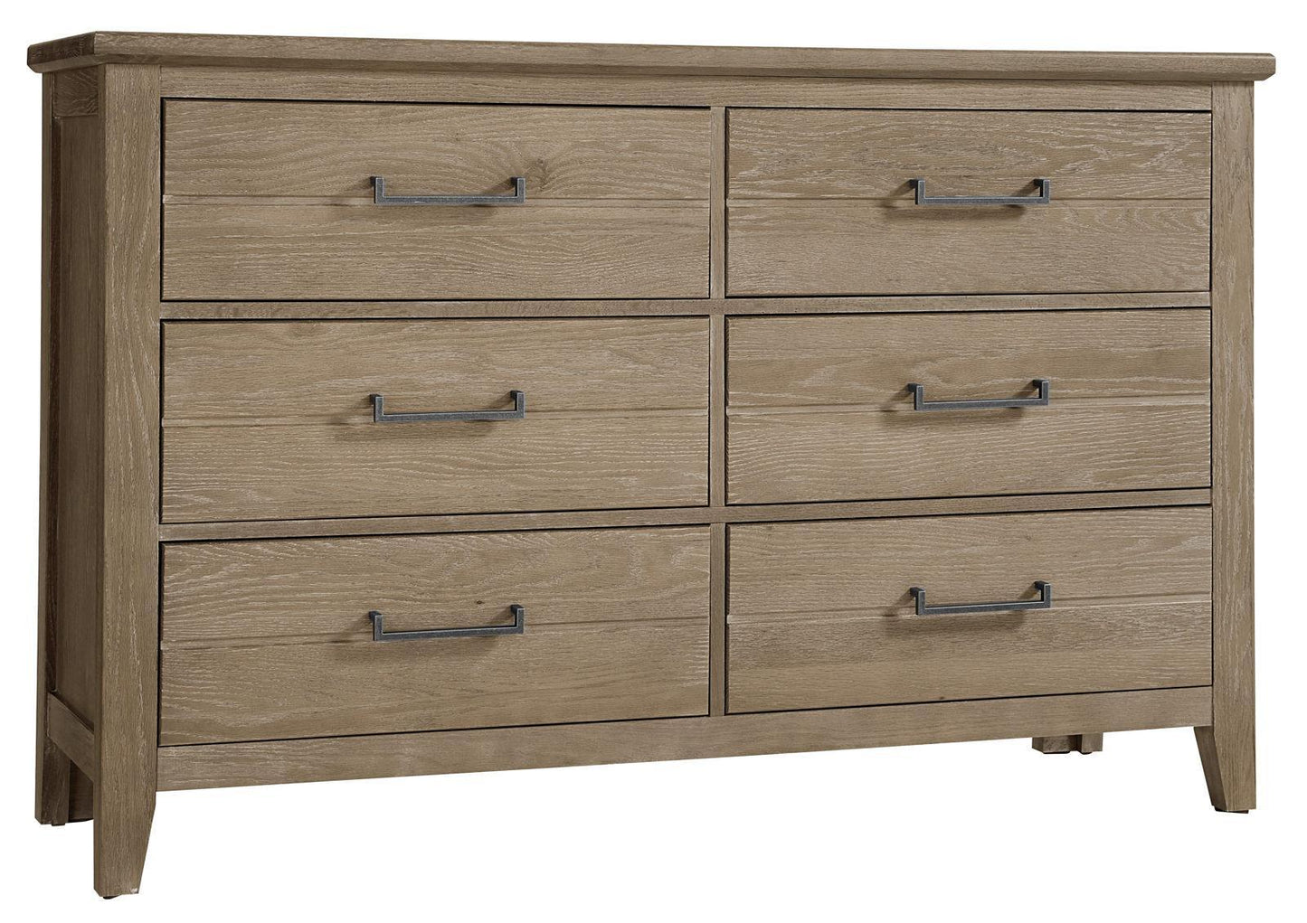 Vaughan-Bassett Passageways Deep Sand 6 Drawer Dresser in Medium Brown image