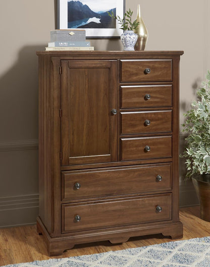 Vaughan-Bassett Heritage Door Chest in Amish Cherry