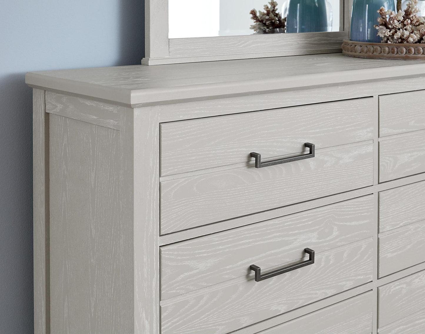 Vaughan-Bassett Passageways Oyster Grey 6 Drawer Dresser in Grey