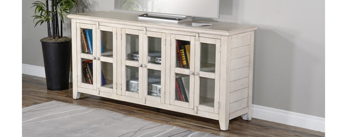 3628 Veronica White TV Console