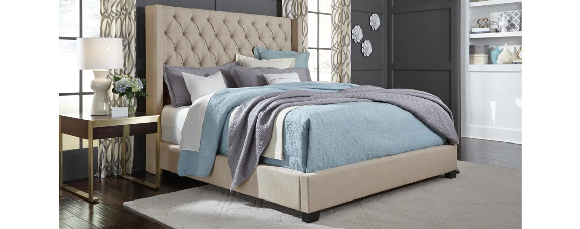 94250 Warren Beige Complete Bed