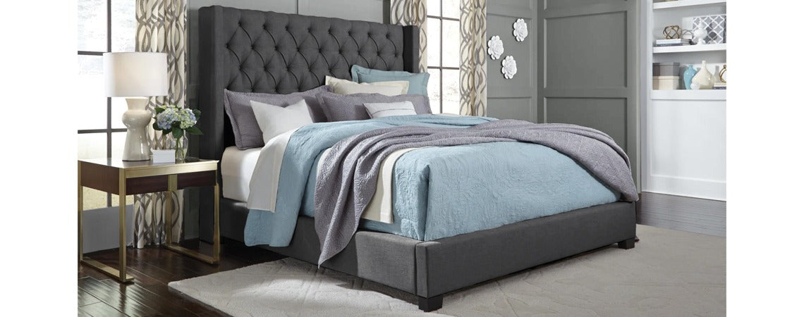 94250 Warren Grey Complete Bed