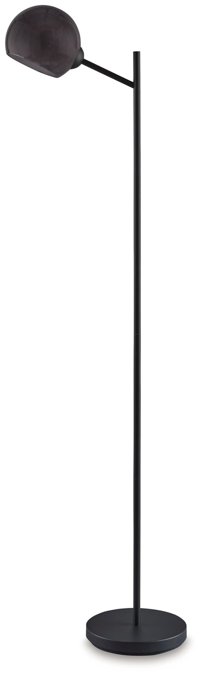 Abanson - Black - Metal Floor Lamp