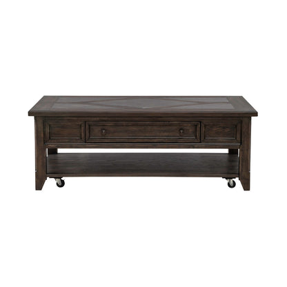 Paradise Valley - Rectangular Cocktail Table - Dark Brown