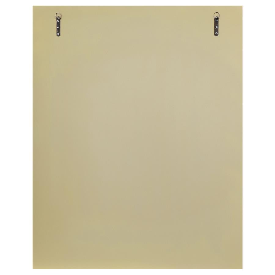 Calixte - Rectangular Wall Mirror - Champagne And Gray