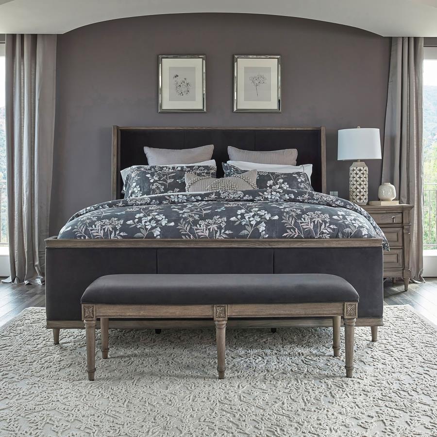 Alderwood - Upholstered Wingback Bed