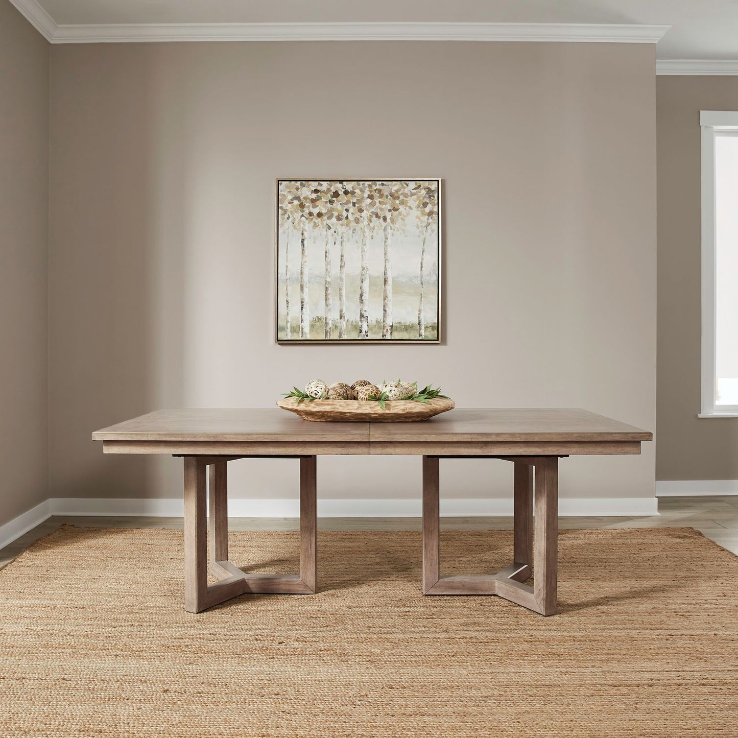 Proximity Place - Double Pedestal Table - Brown