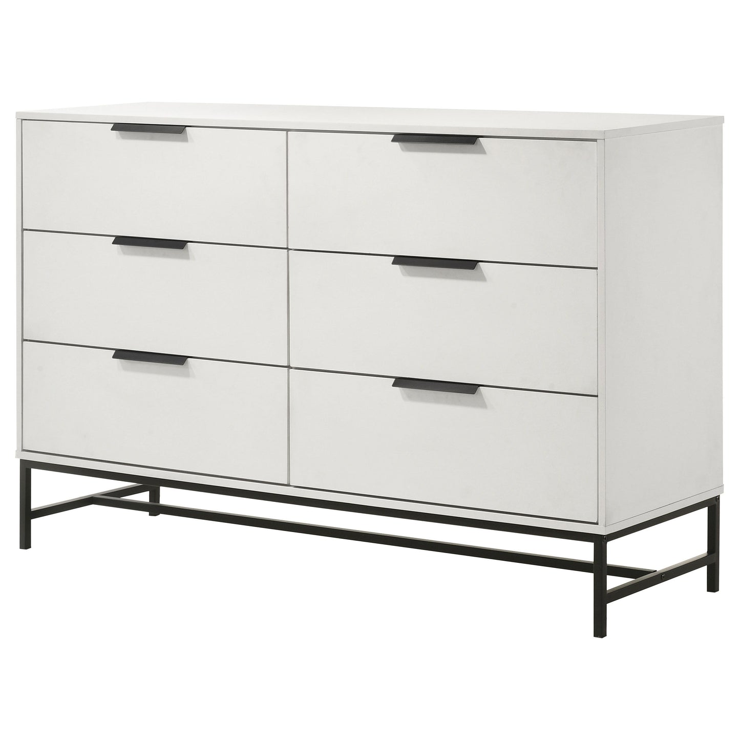 Sonora - 6-Drawer Bedroom Dresser - White