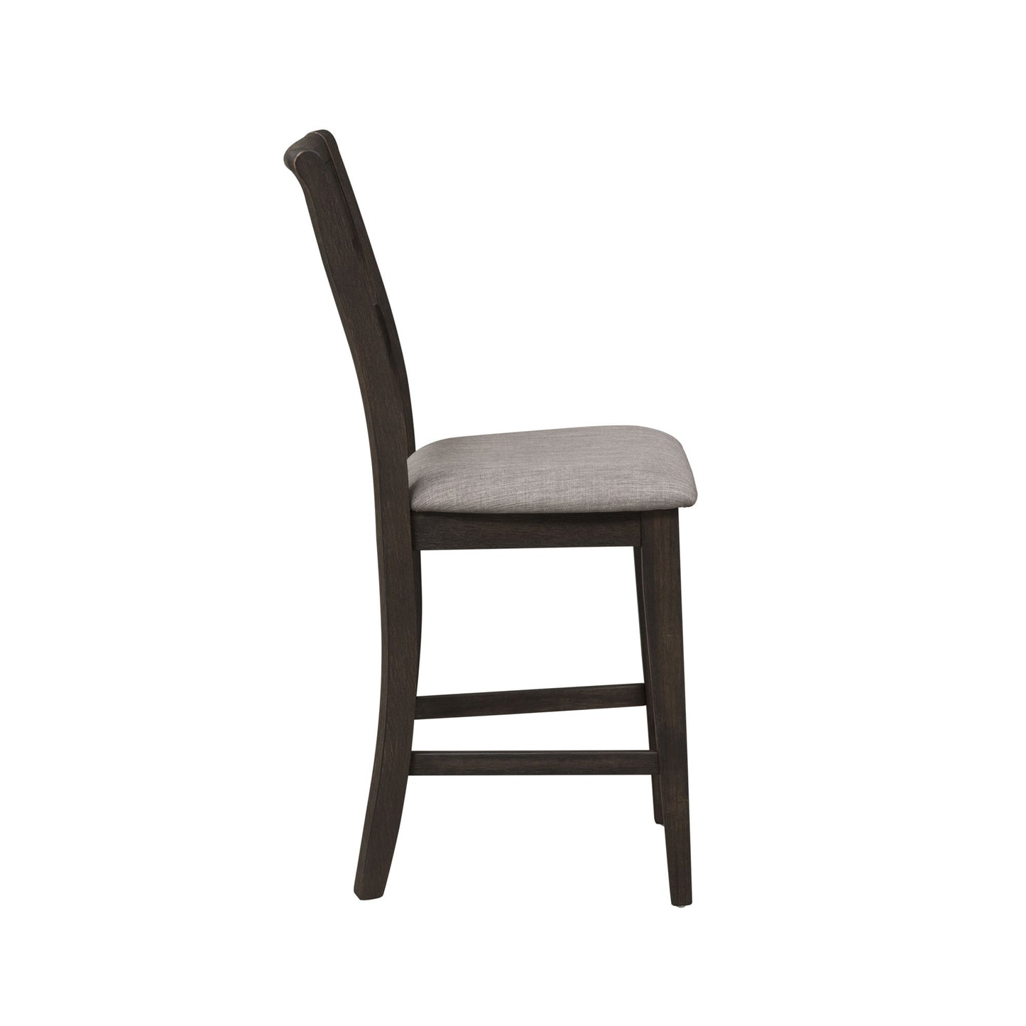 Double Bridge - Splat Back Counter Chair - Dark Brown