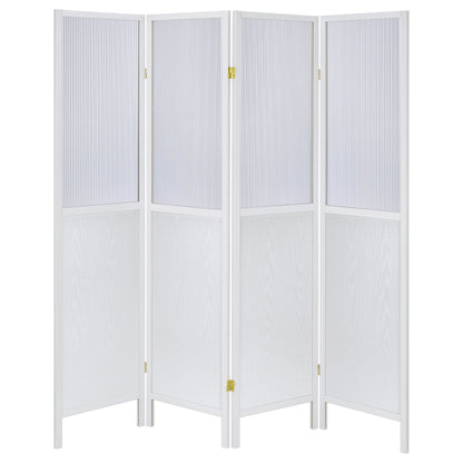 Mattison - 4 Panel Room Divider - White